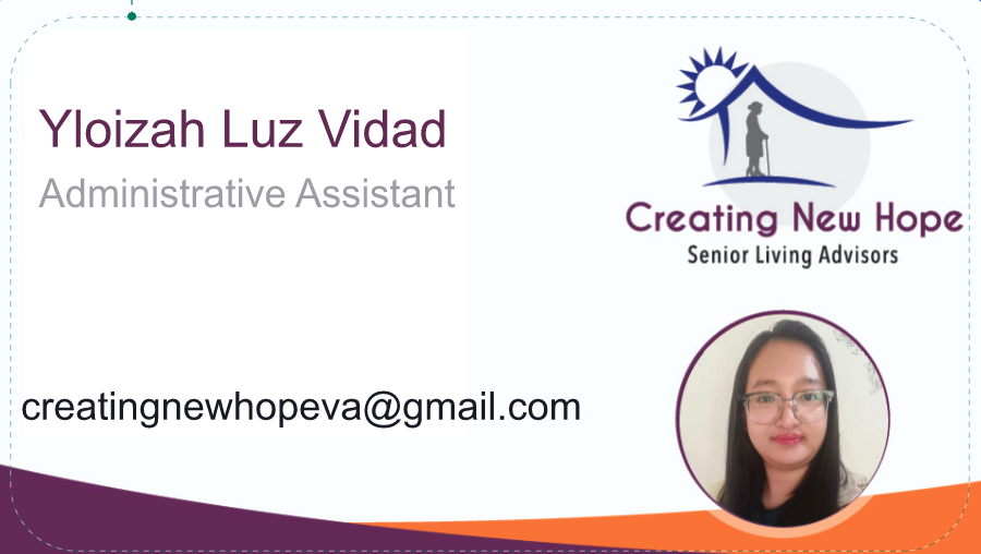 Creating New Hope Senior care services ScYloizah Luz Vidad